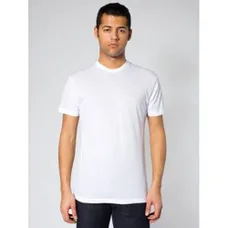 American Apparel Adult Poly Cotton Tee - White
