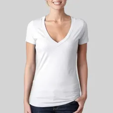 Next level Women's CVC Deep V-Neck Tee