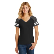 District Made Ladies' Game V-Neck Tee
