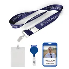 5/8 inch Price Saver Lanyard with Bull Dog Clip-A