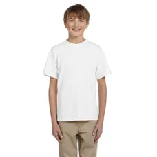 Fruit of the Loom Youth Heavy Cotton 100% Cotton Tee - White/Neutral
