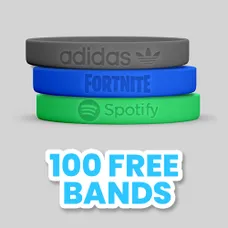 Custom Debossed Wristbands                 