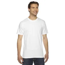 American Apparel Short Sleeve Fine Cotton Jersey Tee - White/Neutral