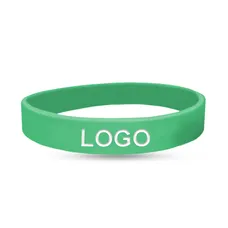 1/2 inch Color Filled Debossed Wristband     