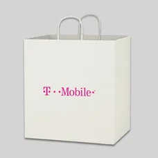 KRAFT PAPER WHITE SHOPPING BAG-14