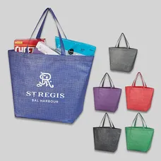 NON-WOVEN CROSSHATCHED TOTE BAG