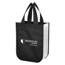 SHINY NON-WOVEN SHOPPER TOTE BAG 