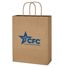KRAFT PAPER BROWN SHOPPING BAG - 10