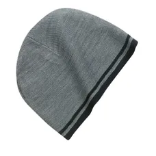 Port and Company Fine Knit Skull Cap with Stripes - Dark/All