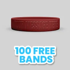 3/4 inch Embossed Wristband         