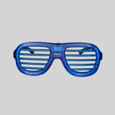 LED Blue Slotted Glasses 