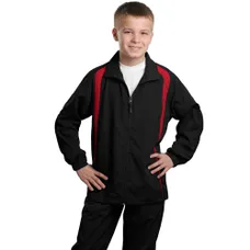 Sport-Tek Youth Colorblock Raglan Jacket - Dark/All