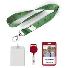 1/2 inch Price Saver Lanyard with Metal Clip-B