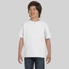 Gildan Youth Ultra Blend 50/50 Crew Neck Tee - White