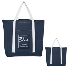 DENIM SHOPPING TOTE BAG 