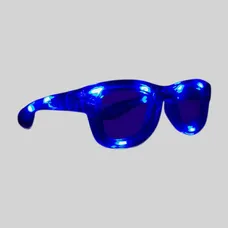 Blue LED Retro Sunglasses