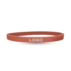 1/4 inch Color Filled Debossed Wristband       