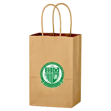 Budget Custom Kraft Paper Brown Shopping Bag
