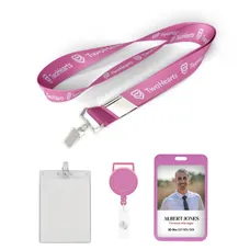 1 inch Price Saver Lanyard with Bull Dog Clip-A