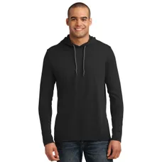 Anvil 100% Ring Spun Cotton Long Sleeve Hooded T-Shirt