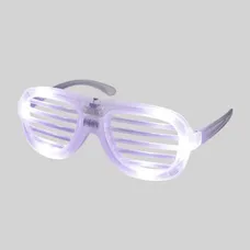 LED White Slotted Glasses  