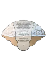 FOOTPRINTS INSPIRATIONAL EXPANDABLE HAND FAN STOCK GRAPHIC HAND FAN 
