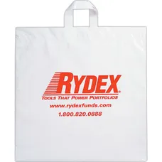Fused Soft Loop Handle Bag - Flexo Ink