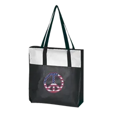 Budget Custom Non Woven Zippered Tote Bag 