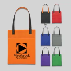 NON-WOVEN TURNABOUT BROCHURE TOTE BAG