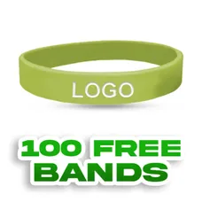 Custom Debossed Colorfilled Wristbands       