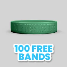 Embossed 3/4 inch Wristband     