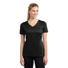 Sport-Tek Ladies V-Neck Competitor Tee - Dark/All