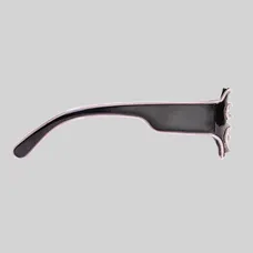 LED White Slotted EL Wire Eyeglasses 