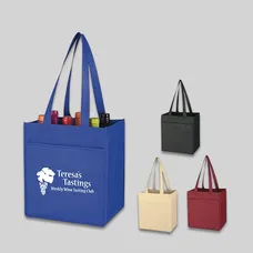 NON-WOVEN 6 BOTTLE WINE TOTE BAG