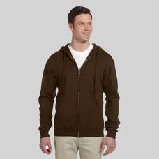Jerzees 8 oz 50/50 Nublend Full Zip Hood - Dark/Color