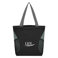 MESH ACCENT TOTE BAG