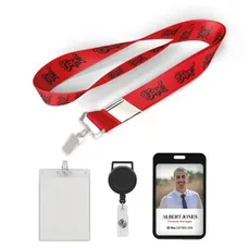 5/8 inch Price Saver Lanyard with Bull Dog Clip-B