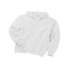Gildan 9.3 oz. 50/50 Ultra Blend Full-Zip Hoodie - White/Neutral