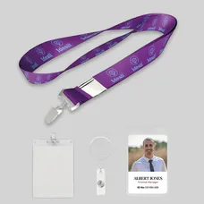 3/4 inch Price Saver Lanyard with Bull Dog Clip