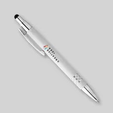 Custom Serena Stylus Soft Touch Pens - Full Color