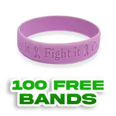 Debossed - 3/4 inch Wristband   