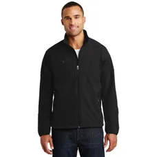 Port Authority Textured Soft Shell Jacket - Dark/All