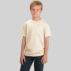 Port and Company Youth 5.4 Oz. 100% Cotton T-Shirt - White/Neutral