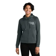 Allmade Women's Organic CVC Fleece Full-Zip Hoodie