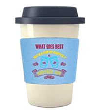 One or Full Color Coffee Cup Sleeve    