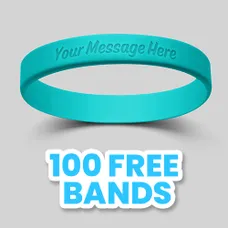 Custom Debossed Wristbands                                    