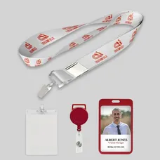 1/2 inch Price Saver Lanyard with Bull Dog Clip-A