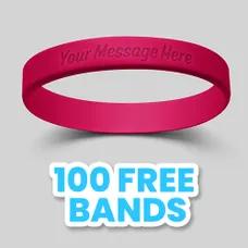 Debossed Silicone Wristband Bracelet   