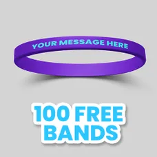 1/4 inch Printed Wristband   