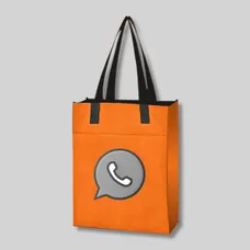 Budget Custom Non Woven Turnabout Brochure Tote Bag